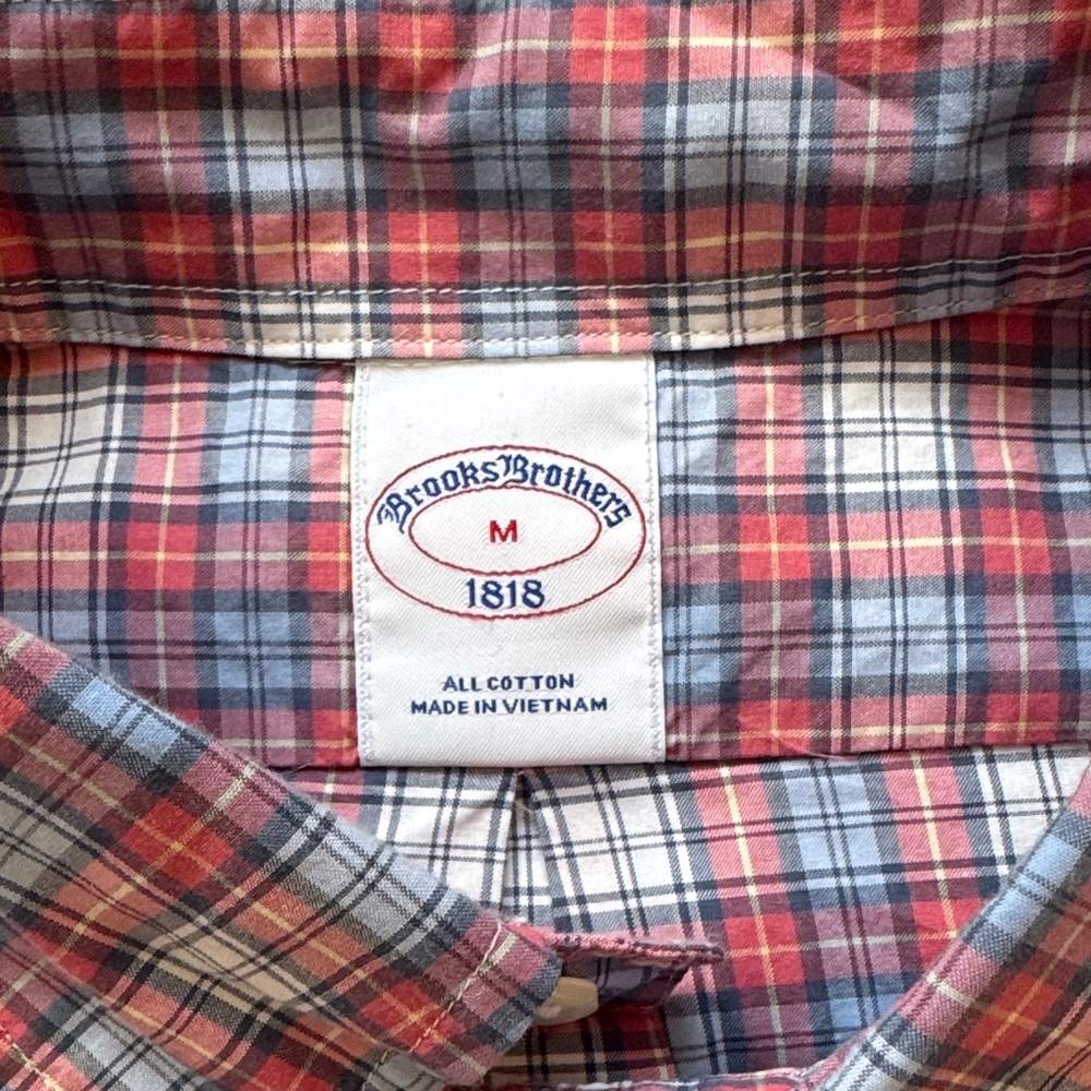 Brooks Brothers Multicolor Plaid Button-Down Shirt - Picture 2 of 3